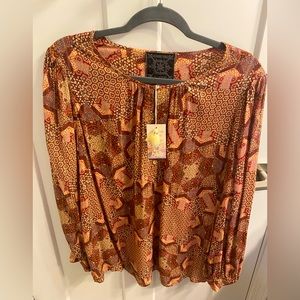 Johnny Was Peasant Blouse sz M